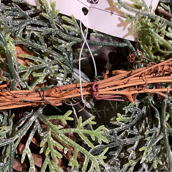 *** Faux Floral. FROSTED PINE SWAG. 30” - Picture 8 of 8